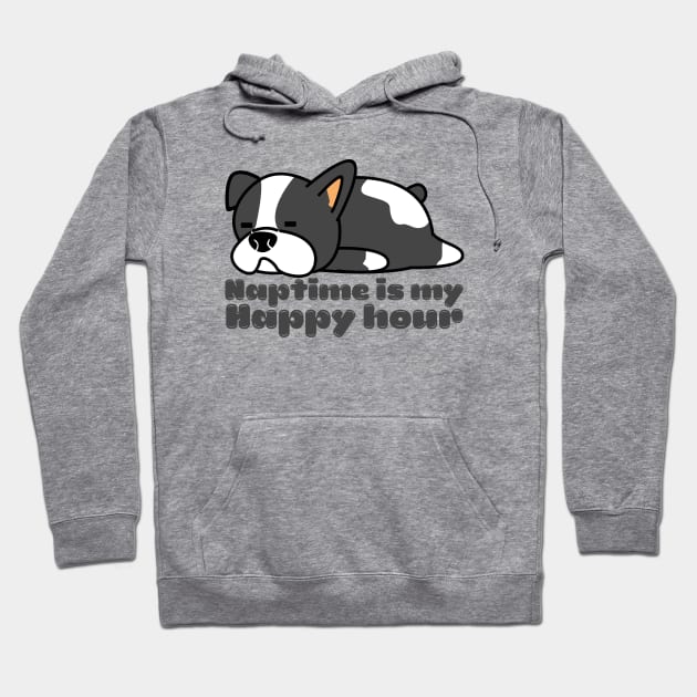 Napping Cute Puppy Hoodie by FullOnNostalgia